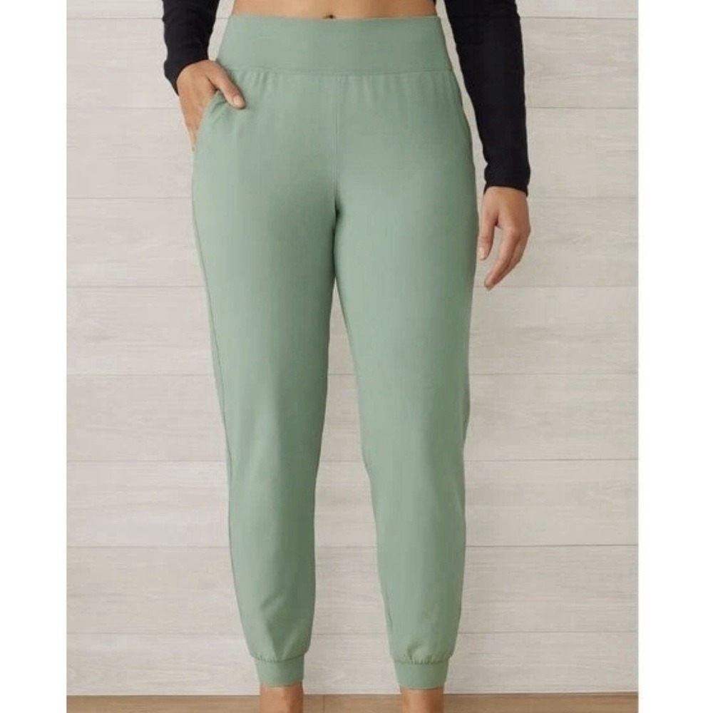 Athleta Brooklyn Joggers Size 22 Sage Green Lightweight Travel Pants Women's